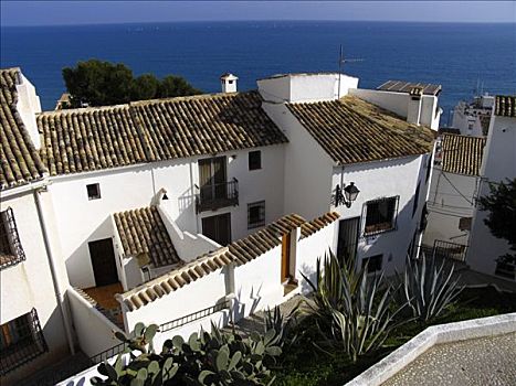 特色,白房子,白色海岸,西班牙