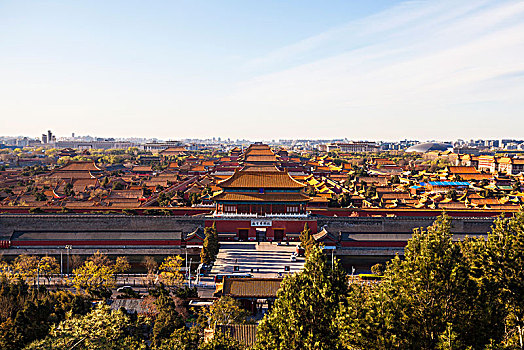 北京故宫角楼景观