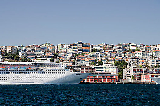 土耳其,伊斯坦布尔,游船,码头,博斯普鲁斯海峡