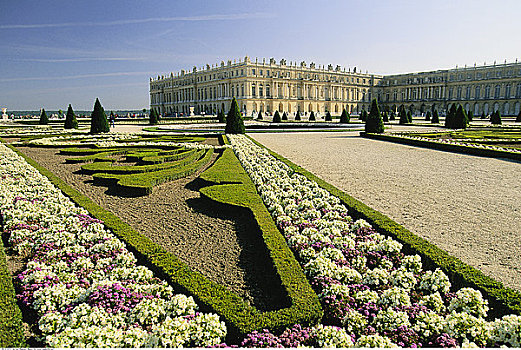 城堡,花园,凡尔赛宫,法国
