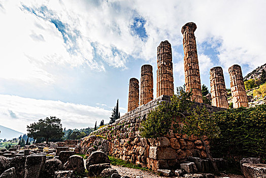 阿波罗神庙,特尔斐城,希腊