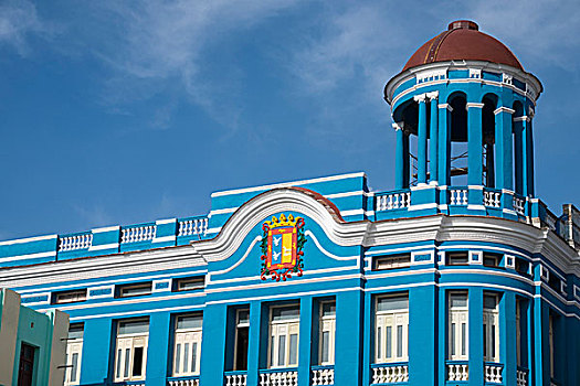 古巴,卡马圭,历史建筑,靠近,中心,城镇