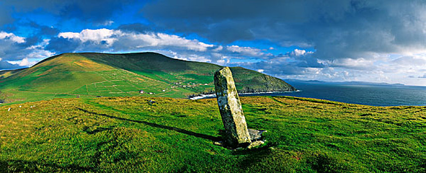 石头,风景,头部,丁格尔半岛,凯瑞郡,爱尔兰
