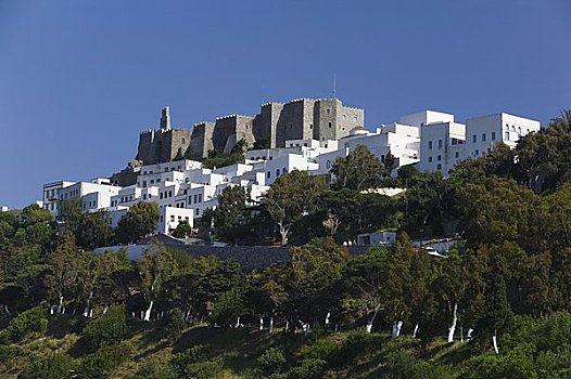 寺院,神学家,帕特莫斯岛,希腊