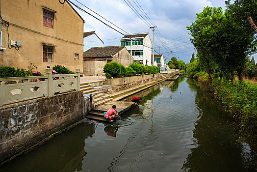 小河,河,水,倒影