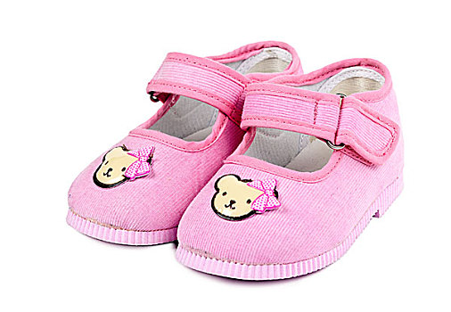 一对,婴儿,粉色,鞋