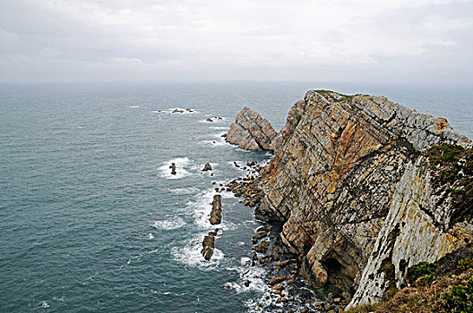 悬崖,阿维莱斯,阿斯图里亚斯,西班牙,欧洲