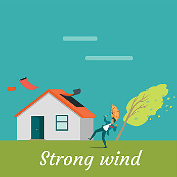风,破坏,房子,杀戮,男人,自然灾害,致命,靠近,遗址,飓风,损坏,乡村,屋舍,灾祸,矢量,插画