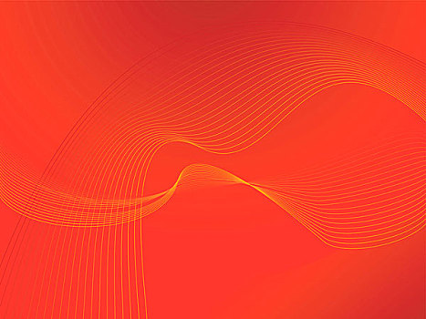 抽象,背景,橙色,红色,波状,插画,线条