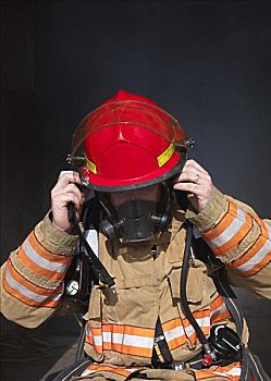 消防员,氧气面罩