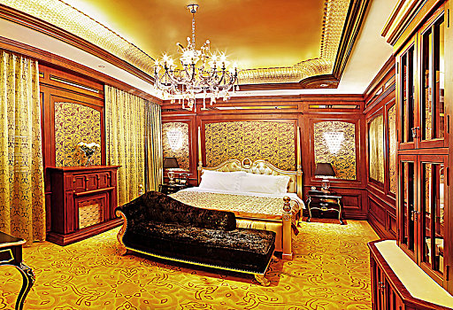 总统房卧室,全景图1
