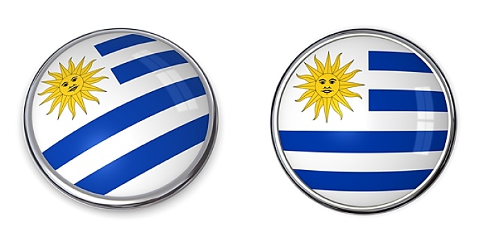 旗帜,扣,乌拉圭