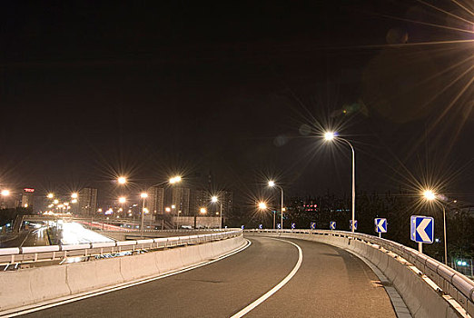 北京立交桥夜景