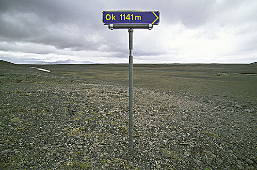 路标,区域,冰岛