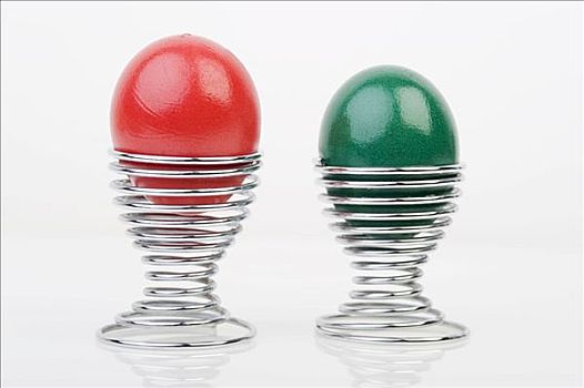 红色,绿色,复活节彩蛋,蛋杯
