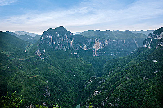 重庆云阳龙缸国家地质公园群山峡谷