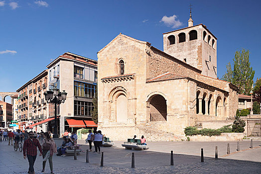 教堂,塞戈维亚,卡斯蒂利亚,西班牙,欧洲