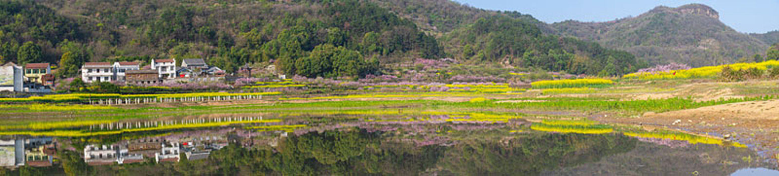 湖北大冶沼山森林公园春季风光