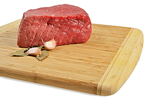 生食,牛肉,木板