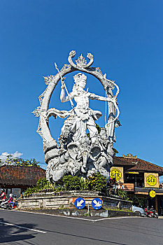 雕塑,守护神,乌布,巴厘岛,印度尼西亚