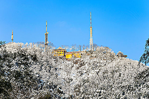 杭州北高峰雪景