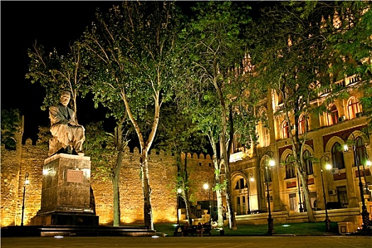 雕塑,公园,中心,巴库,阿塞拜疆