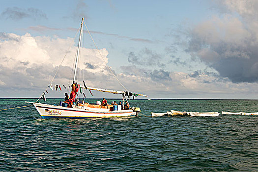 伯利兹,中美洲,渔民,生活方式,乘坐,时间