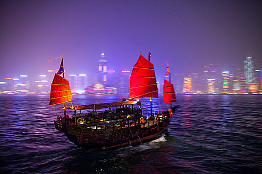 维多利亚港夜景