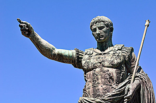 帝王,奥古斯都,铜像,罗马,意大利,拉齐奥,欧洲