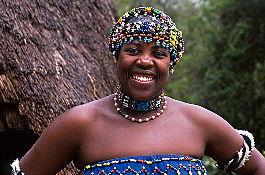 祖鲁族,女人,祖鲁兰,省,南非
