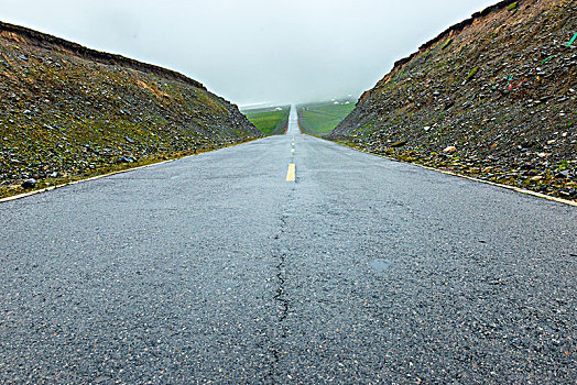 高原草原高山国道道路