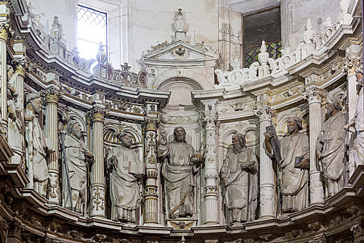 圣坛,老教堂,可因布拉,区域,葡萄牙,欧洲