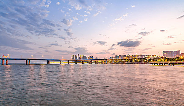 深圳湾公园夜景