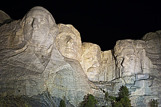 雄伟,雕塑,雕刻,花冈岩,脸,山,拉什莫尔,拉什莫尔山国家纪念公园,南达科他,美国