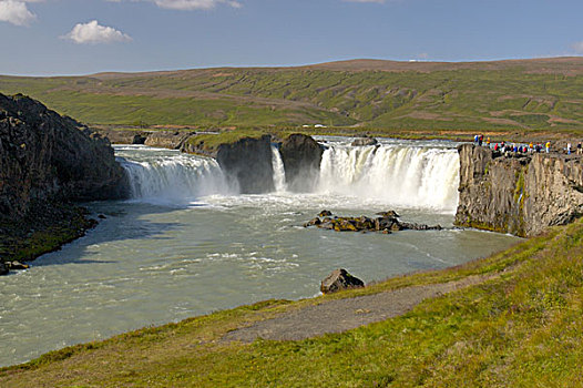 冰岛,神灵瀑布,瀑布