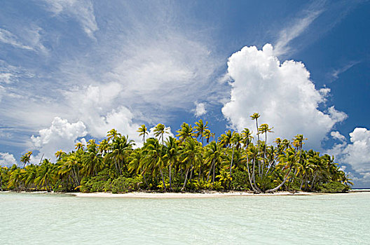 朗伊罗阿岛,环礁,土阿莫土群岛,法属玻利尼西亚,太平洋