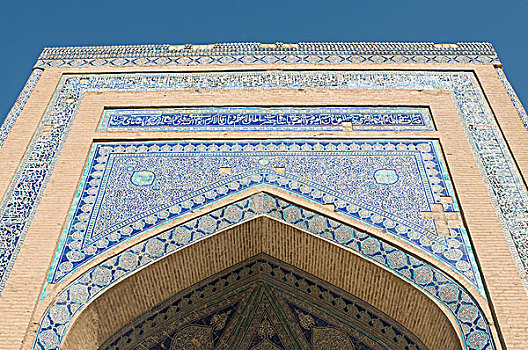 乌兹别克斯坦,省,希瓦,装饰,大门,城墙