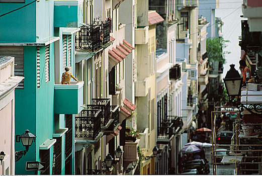 街景,圣胡安,波多黎各