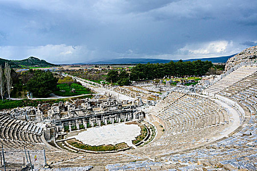 土耳其,爱琴海地区,以弗所,罗马剧场