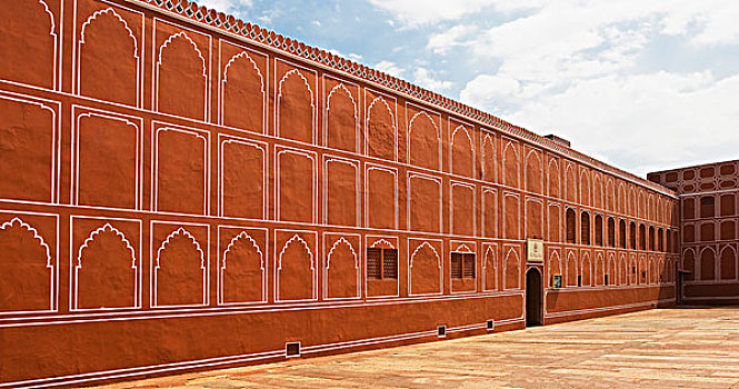 院落,宫殿,城市宫殿,斋浦尔,拉贾斯坦邦,印度