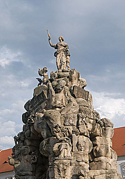 喷泉,广场,中心,布尔诺,捷克共和国