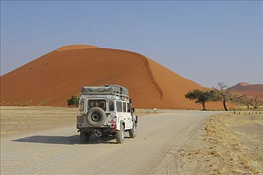 吉普车,正面,索苏维来地区,纳米比亚