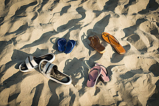 凉鞋,沙滩