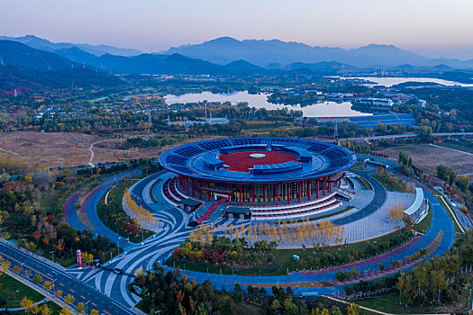北京国际会展中心秋季风光