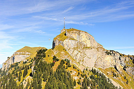 山,右边,阿彭策尔,阿尔卑斯山,瑞士,欧洲