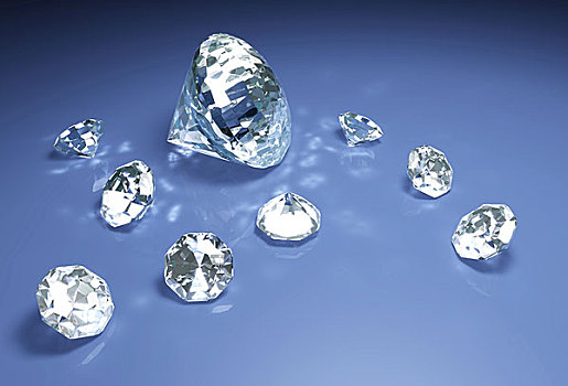 钻石,蓝色,表面