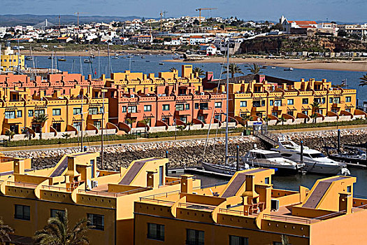 码头,淡色调,别墅,普拉亚达洛查,葡萄牙