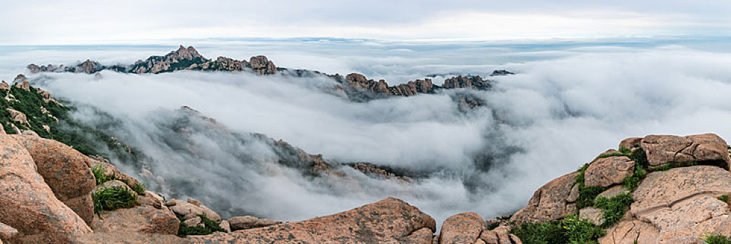 中国山东青岛崂山景区云海