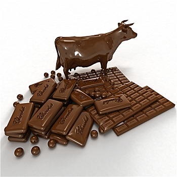 巧克力,母牛