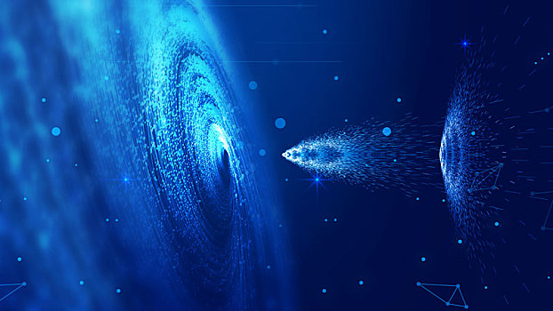 宇宙粒子漩渦互聯網科學技術大數據背景